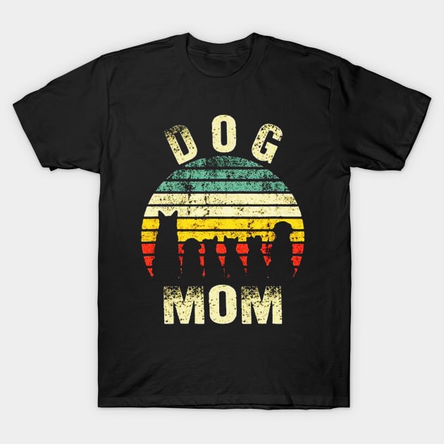 Vintage Dog Mom T-Shirt by eraillustrationart